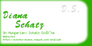 diana schatz business card